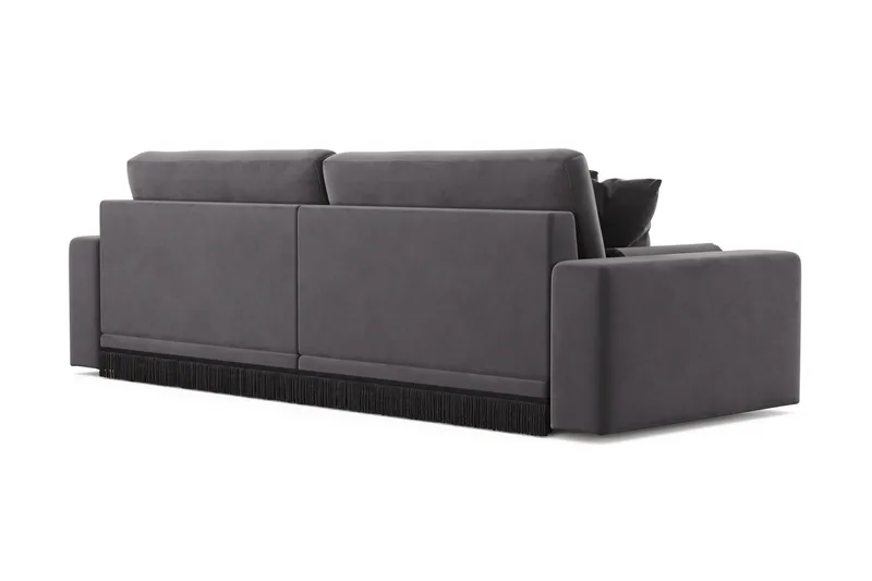 Adelsö by Gynning 4-seter Dyp Sofa i fløyel - Mørkegrå - Møbler - Sofaer - 4 seter sofa