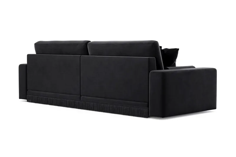 Adelsö by Gynning 4-seter Dyp Sofa i fløyel - Svart - Møbler - Sofaer - 4 seter sofa