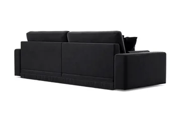 Adelsö by Gynning 4-seter Dyp Sofa i fløyel - Svart - Møbler - Sofaer - 4 seter sofa