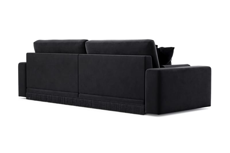 Adelsö by Gynning 4-seter Dyp Sofa i fløyel - Svart - Møbler - Sofaer - 4 seter sofa