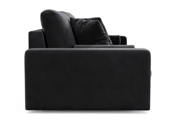 Adelsö by Gynning 4-seter Dyp Sofa i fløyel - Svart - Møbler - Sofaer - 4 seter sofa