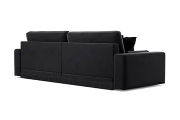 Adelsö by Gynning 4-seter Dyp Sofa i fløyel - Svart - Møbler - Sofaer - 4 seter sofa