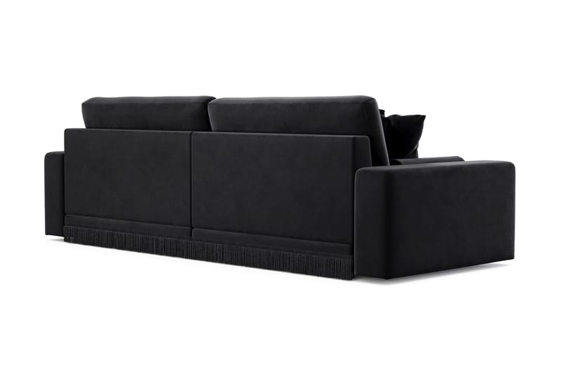 Adelsö by Gynning 4-seter Dyp Sofa i fløyel - Svart - Møbler - Sofaer - 4 seter sofa