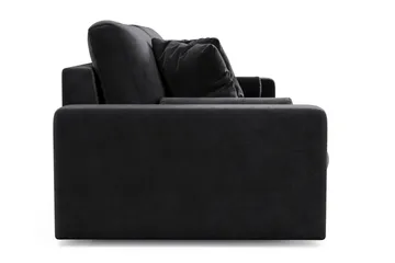 Adelsö by Gynning 4-seter Dyp Sofa i fløyel - Svart - Møbler - Sofaer - 4 seter sofa
