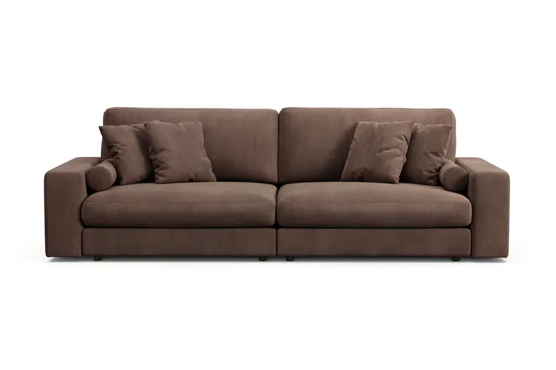 Adelsö by Gynning 4-seter Dyp Sofa i Manchester - Brun - Møbler - Sofaer - 4 seter sofa
