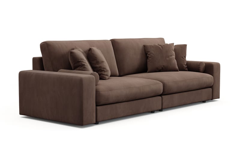 Adelsö by Gynning 4-seter Dyp Sofa i Manchester - Brun - Møbler - Sofaer - 4 seter sofa