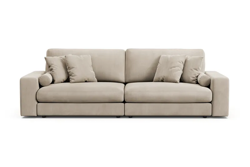 Adelsö by Gynning 4-seter Dyp Sofa i Manchester - Greige - Møbler - Sofaer - 4 seter sofa