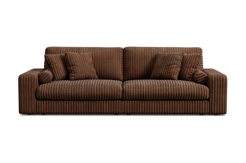 Adelsö by Gynning 4-seter Dyp Sofa i Manchester - Mørkebrun - Møbler - Sofaer - 4 seter sofa