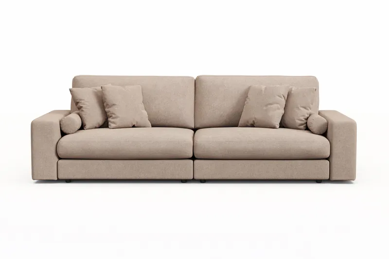 Adelsö by Gynning 4-seter Dyp Sofa i stoff - Beige - Møbler - Sofaer - 4 seter sofa