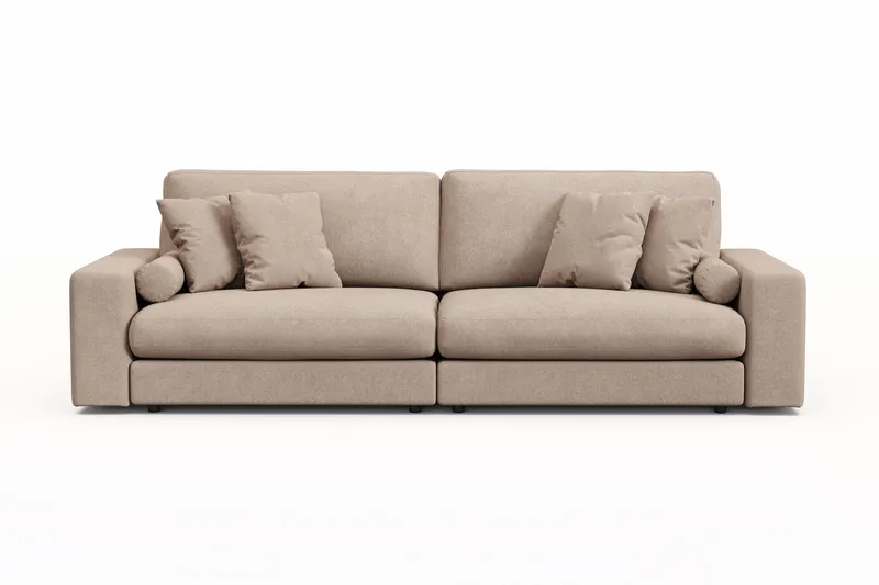 Adelsö by Gynning 4-seter Dyp Sofa i stoff, Beige