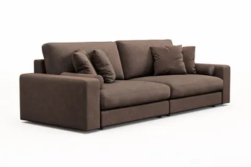 Adelsö by Gynning 4-seter Dyp Sofa i stoff - Brun - Møbler - Sofaer - 4 seter sofa