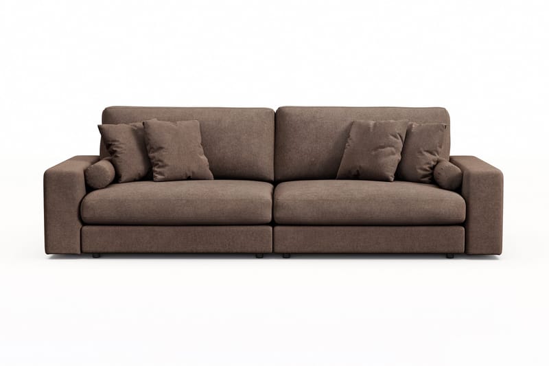 Adelsö by Gynning 4-seter Dyp Sofa i stoff, Brun