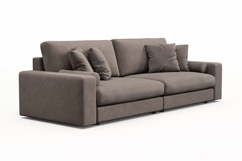 Adelsö by Gynning 4-seter Dyp Sofa i stoff - Brun - Møbler - Sofaer - 4 seter sofa