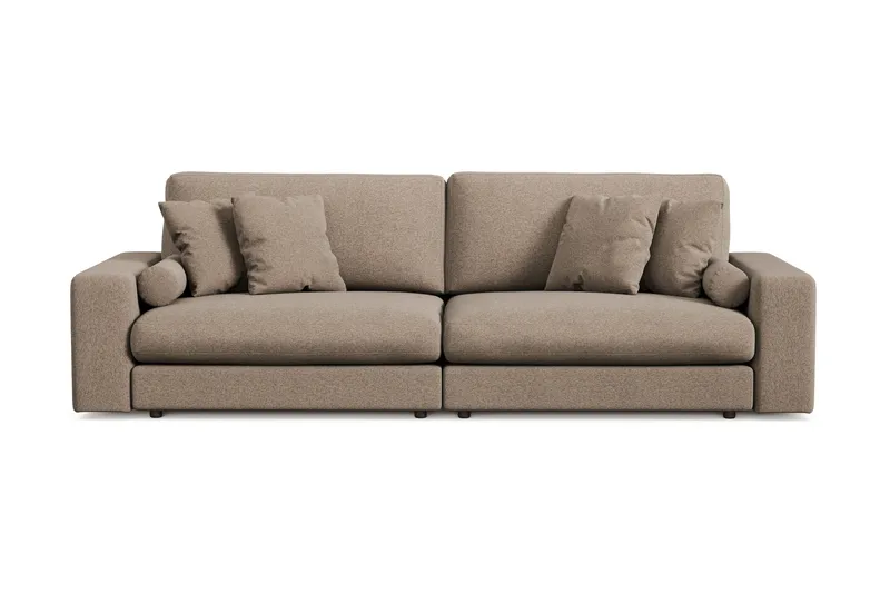 Adelsö by Gynning 4-seter Dyp Sofa i stoff - Brun - Møbler - Sofaer - 4 seter sofa