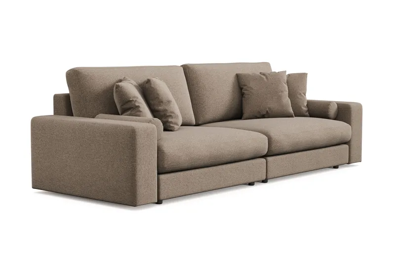 Adelsö by Gynning 4-seter Dyp Sofa i stoff - Brun - Møbler - Sofaer - 4 seter sofa