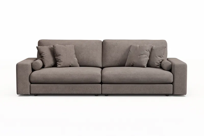 Adelsö by Gynning 4-seter Dyp Sofa i stoff - Brun - Møbler - Sofaer - 4 seter sofa