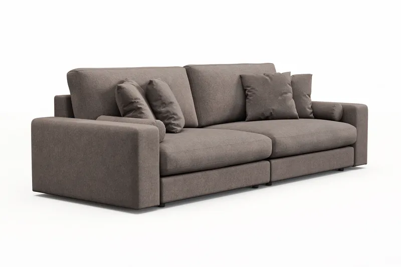 Adelsö by Gynning 4-seter Dyp Sofa i stoff - Brun - Møbler - Sofaer - 4 seter sofa