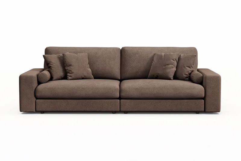 Adelsö by Gynning 4-seter Dyp Sofa i stoff - Brun - Møbler - Sofaer - 4 seter sofa