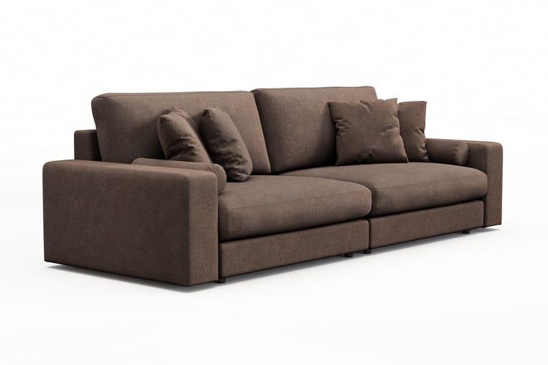 Adelsö by Gynning 4-seter Dyp Sofa i stoff - Brun - Møbler - Sofaer - 4 seter sofa