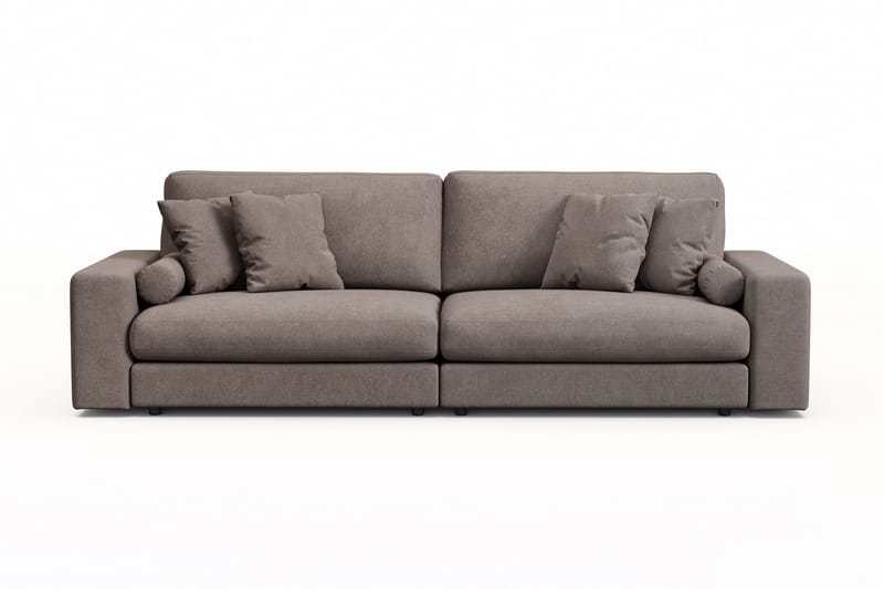 Adelsö by Gynning 4-seter Dyp Sofa i stoff, Brun