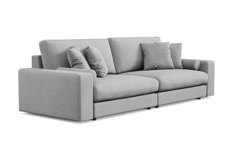 Adelsö by Gynning 4-seter Dyp Sofa i stoff - Lysegrå - Møbler - Sofaer - 4 seter sofa