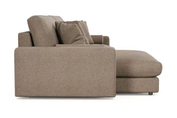 Adelsö by Gynning 4-seter Vendbar L-formet Dyp Divansofa i stoff - Brun - Møbler - Sofaer - Sofaer med sjeselong - 4 seters sofa med divan