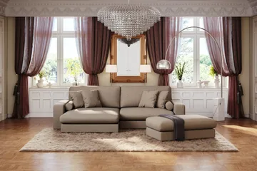 Adelsö by Gynning 4-seter Vendbar L-formet Dyp Divansofa i stoff - Brun - Møbler - Sofaer - Sofaer med sjeselong - 4 seters sofa med divan