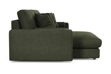 Adelsö by Gynning 4-seter Vendbar L-formet Dyp Divansofa i stoff - Grön - Møbler - Sofaer - Sofaer med sjeselong - 4 seters sofa med divan