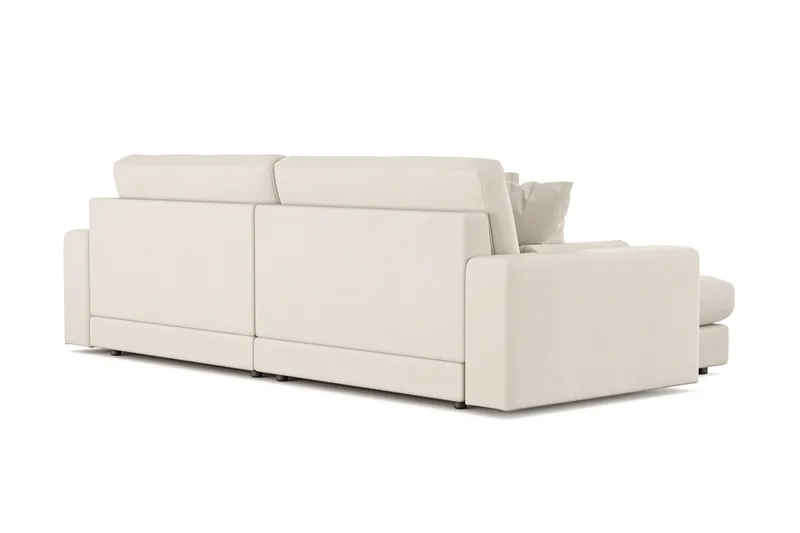 Adelsö by Gynning 4-seter Vendbar L-formet Dyp Divansofa i stoff - Lys beige - Møbler - Sofaer - Sofaer med sjeselong - 4 seters sofa med divan