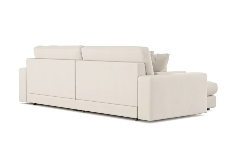 Adelsö by Gynning 4-seter Vendbar L-formet Dyp Divansofa i stoff - Lys beige - Møbler - Sofaer - Sofaer med sjeselong - 4 seters sofa med divan