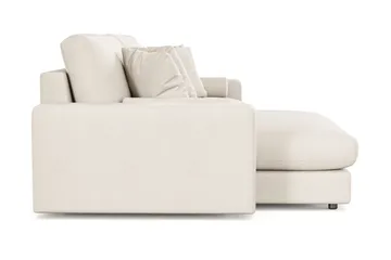 Adelsö by Gynning 4-seter Vendbar L-formet Dyp Divansofa i stoff - Lys beige - Møbler - Sofaer - Sofaer med sjeselong - 4 seters sofa med divan