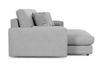 Adelsö by Gynning 4-seter Vendbar L-formet Dyp Divansofa i stoff - Lysegrå - Møbler - Sofaer - Sofaer med sjeselong - 4 seters sofa med divan