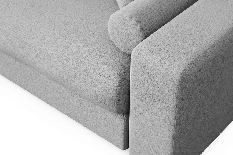 Adelsö by Gynning 4-seter Vendbar L-formet Dyp Divansofa i stoff - Lysegrå - Møbler - Sofaer - Sofaer med sjeselong - 4 seters sofa med divan