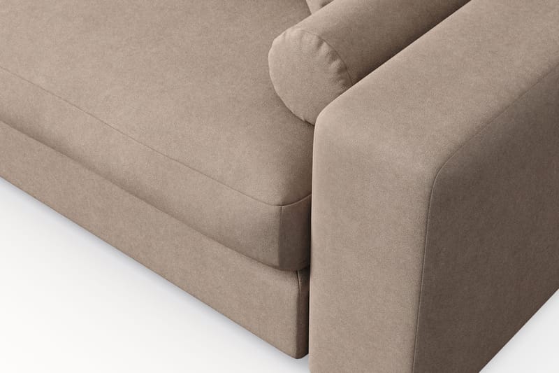 Adelsö by Gynning 5-seter Vendbar L-formet Dyp Divansofa i stoff - Beige - Møbler - Sofaer - Sofaer med sjeselong
