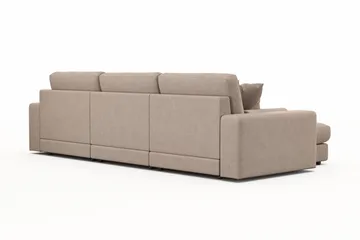 Adelsö by Gynning 5-seter Vendbar L-formet Dyp Divansofa i stoff - Beige - Møbler - Sofaer - Sofaer med sjeselong