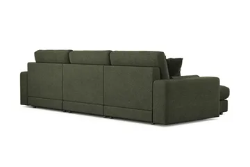 Adelsö by Gynning 5-seter Vendbar L-formet Dyp Divansofa i stoff - Grön - Møbler - Sofaer - Sofaer med sjeselong