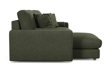 Adelsö by Gynning 5-seter Vendbar L-formet Dyp Divansofa i stoff - Grön - Møbler - Sofaer - Sofaer med sjeselong