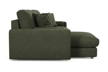 Adelsö by Gynning 5-seter Vendbar L-formet Dyp Divansofa i stoff - Grön - Møbler - Sofaer - Sofaer med sjeselong