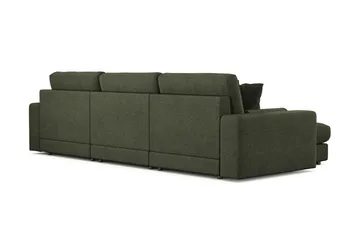 Adelsö by Gynning 5-seter Vendbar L-formet Dyp Divansofa i stoff - Grön - Møbler - Sofaer - Sofaer med sjeselong