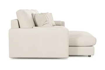 Adelsö by Gynning 5-seter Vendbar L-formet Dyp Divansofa i stoff - Lys beige - Møbler - Sofaer - Sofaer med sjeselong