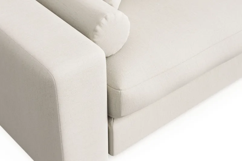 Adelsö by Gynning 5-seter Vendbar L-formet Dyp Divansofa i stoff - Lys beige - Møbler - Sofaer - Sofaer med sjeselong