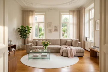 Adelsö by Gynning 5-seters Høyrevendt Dyp Sofa med Divan i Manchester - Greige - Møbler - Sofaer - Sofaer med sjeselong