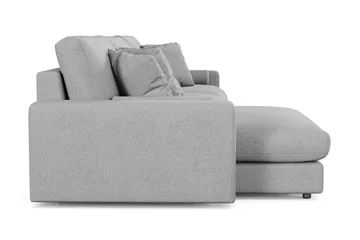 Adelsö by Gynning 6-seter Vendbar L-formet Dyp Divansofa i stoff - Lysegrå - Møbler - Sofaer - Sofaer med sjeselong