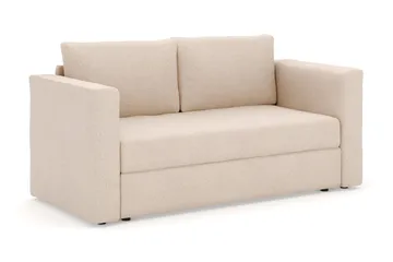 Alnaryd 2-3seters Sovesofa med Nedfellbar Armlene - Beige - Møbler - Sofaer - Sovesofaer - 2 seters sovesofa