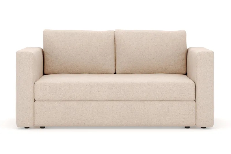 Alnaryd 2-3seters Sovesofa med Nedfellbar Armlene - Beige - Møbler - Sofaer - Sovesofaer - 2 seters sovesofa