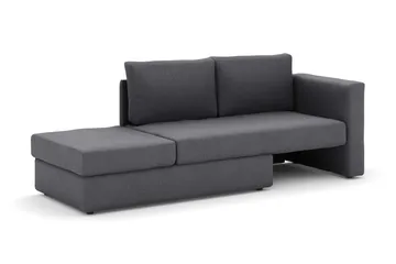 Alnaryd 2-3seters Sovesofa med Nedfellbar Armlene - Grå - Møbler - Sofaer - Sovesofaer - 2 seters sovesofa