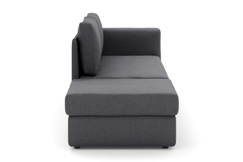 Alnaryd 2-3seters Sovesofa med Nedfellbar Armlene - Grå - Møbler - Sofaer - Sovesofaer - 2 seters sovesofa