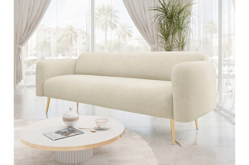 Alros Soffa 3-seter - Beige - Møbler - Sofaer - Fløyelssofaer