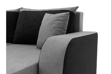 Alvared Sofa Dobbeldivan 4-seter - Mørk grå - Møbler - Sofaer - Sovesofaer - U sovesofa