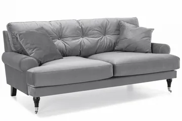 Andrew 2-seters Fløyelssofa - Lys grå - Møbler - Sofaer - Fløyelssofaer